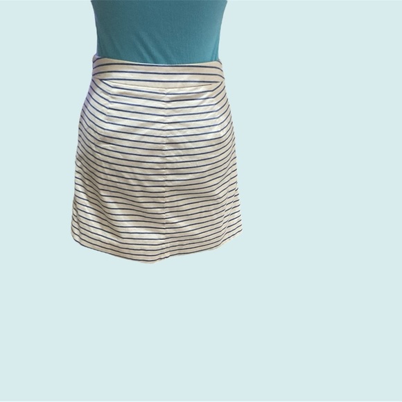 THE LIMITED BLUE AND WHITE STRIPED SKIRT IN SIZE 6 VERY GENTLY WORN - Picture 2 of 3